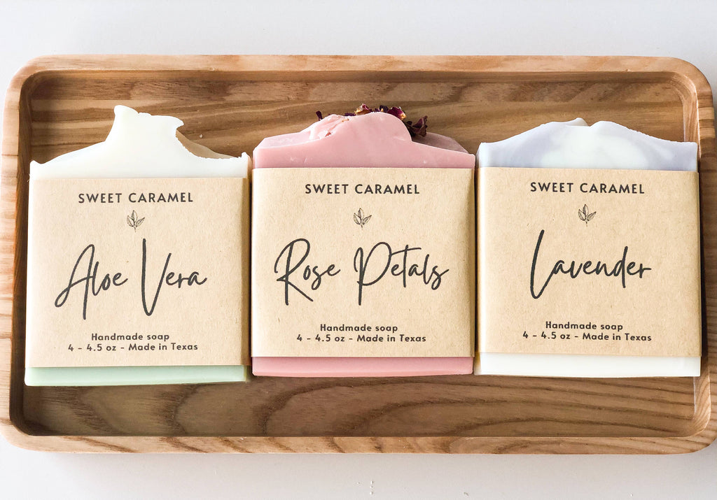 Sweet Caramel Shop - Handmade soap bar, Natural soaps, different scents to choose