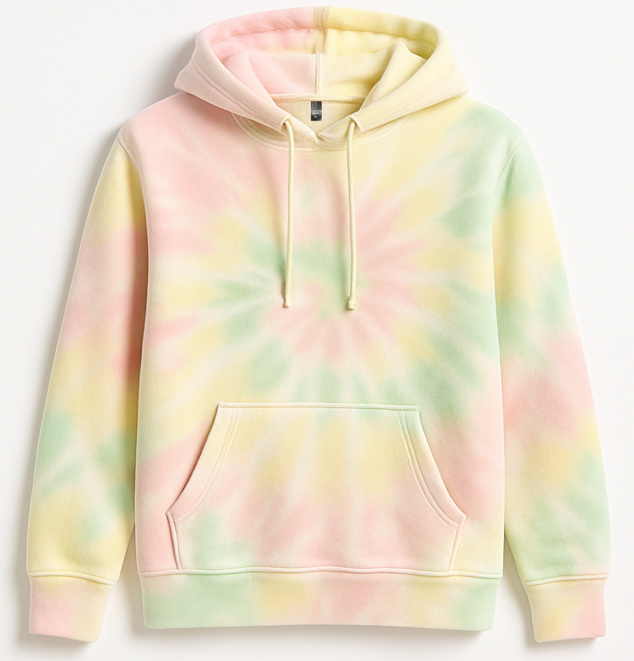 Cotton Apparel LLC - Cotton World Tie-Dye Fleece Hoodies (Assorted Colors)