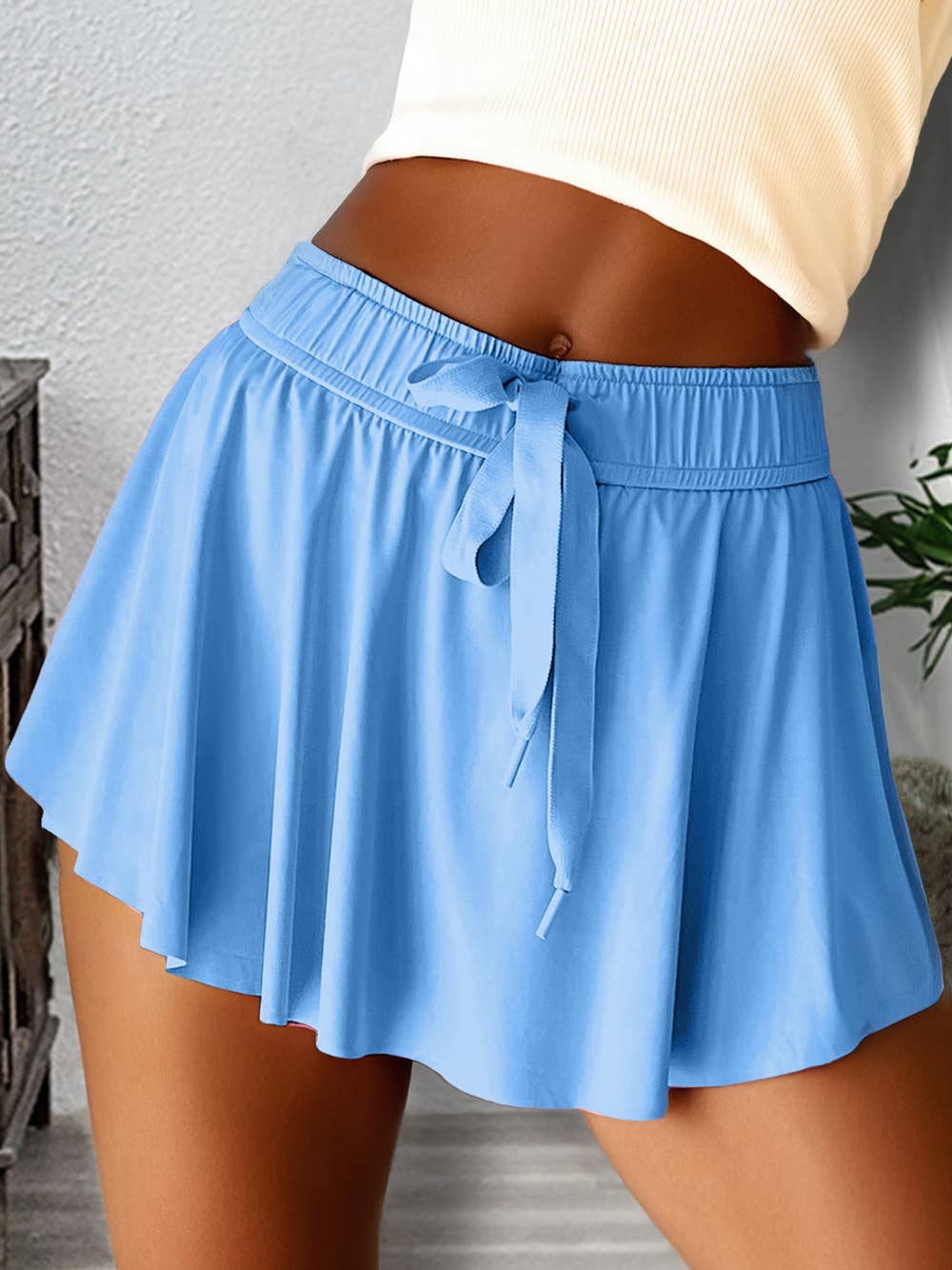 1 the Woman - Drawstring High Waist Lined Tennis Skorts | 10 Colors S-4X