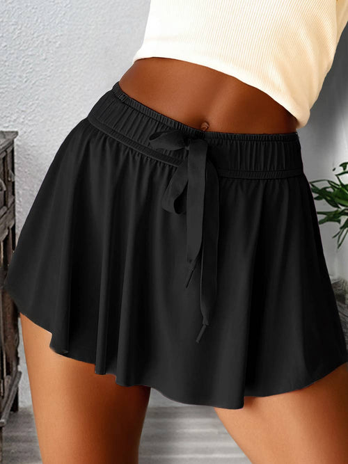 1 the Woman - Drawstring High Waist Lined Tennis Skorts | 10 Colors S-4X
